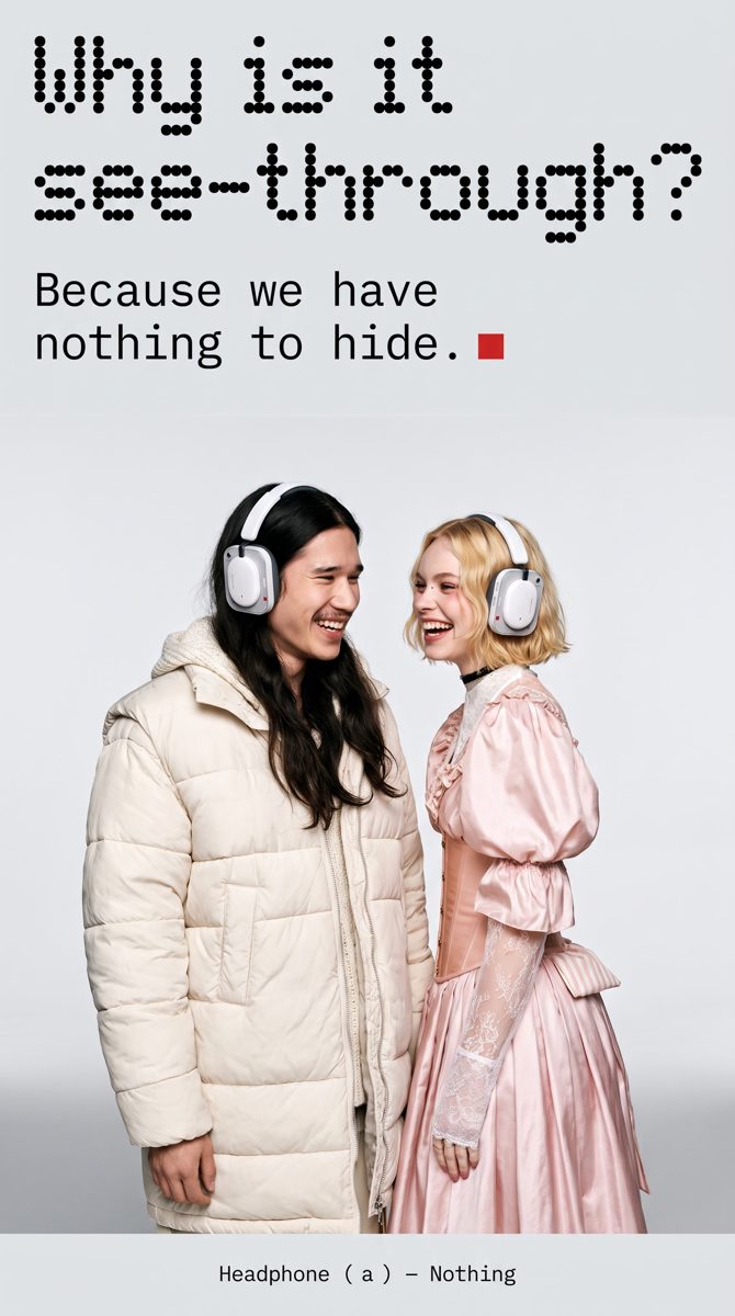 Nothing headphones ad sample
